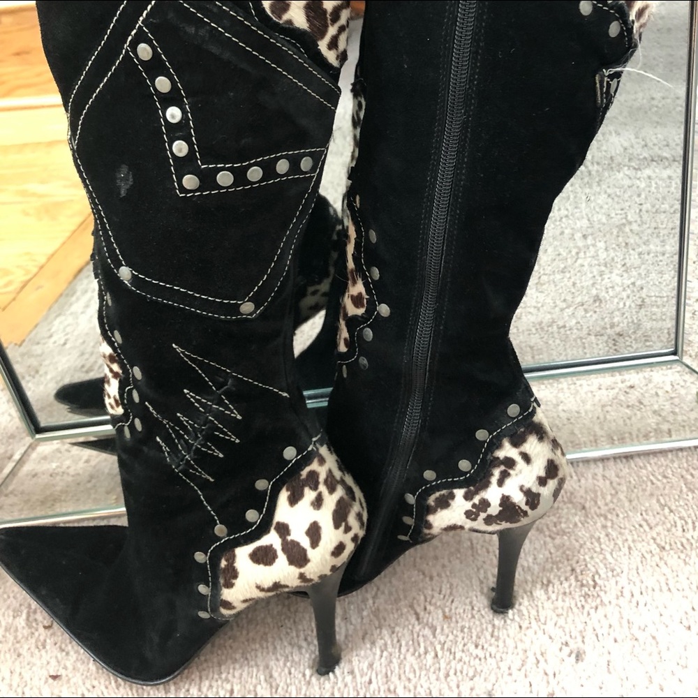 Steve Madden Boots Made In Spain - Leopard - size 9